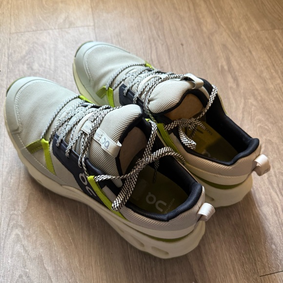 On Running Sneakers with Green and Blue Accents - Picture 2 of 8